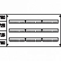 Пластрон с прорезями 3ряда/3 рейки |  код. AS 33 |  ABB